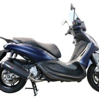 Esapament GPR compatibil cu Piaggio Beverly 350  2016 Sistem complet de evacuare legal omologat, inclusiv db killer și catalizator detașabil,Evo4 Road