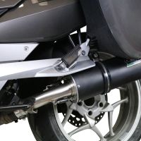 Esapament GPR compatibil cu Bmw R 1200 R 2011 Evacuare slip-on omologata, inclusiv db killer detașabil și cot de legătură,Furore Nero