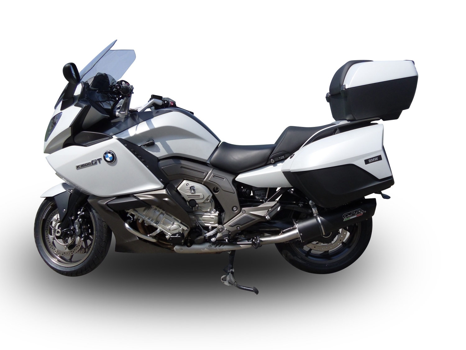 Esapament GPR compatibil cu Bmw K 1600 Gt 2022 Evacuare cu dublă omologare legală, inclusiv db killers și coturi de legătură detașabile,Furore Evo4 Poppy