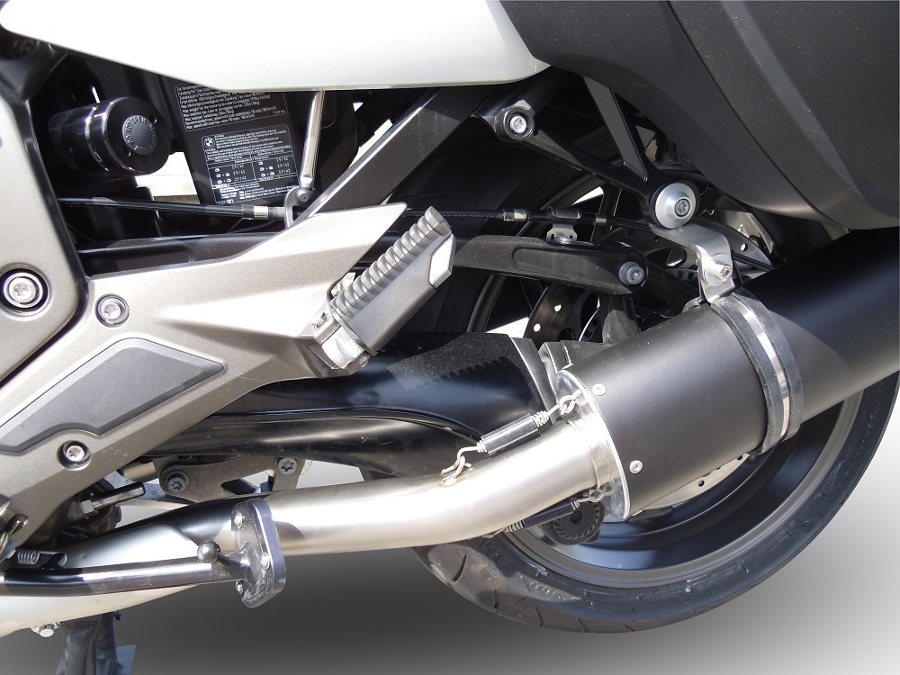 Esapament GPR compatibil cu Bmw K 1600 Gt 2010 Evacuare cu dublă omologare legală, inclusiv db killers și coturi de legătură detașabile,Furore Nero