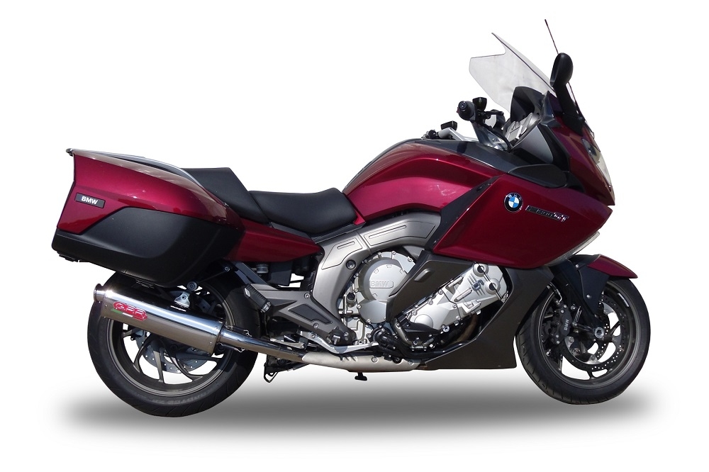 Esapament GPR compatibil cu Bmw K 1600 Gt 2010 Evacuare cu dublă omologare legală, inclusiv db killers și coturi de legătură detașabile,Trioval