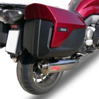 Esapament GPR compatibil cu Bmw K 1600 Gt 2010 Evacuare cu dublă omologare legală, inclusiv db killers și coturi de legătură detașabile,Trioval