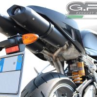 Esapament GPR compatibil cu Bmw R 1200 S 2006 Evacuare cu dublă omologare legală, inclusiv db killers și coturi de legătură detașabile,Furore Nero
