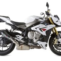 Esapament GPR compatibil cu Bmw S 1000 R -M 2014 Evacuare slip-on omologata, inclusiv db killer detașabil și cot de legătură,New Grand Prix Evo Poppy