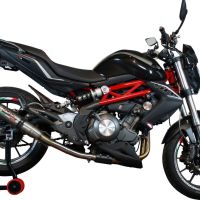 Esapament GPR compatibil cu Benelli Bn 302 S 2015 Evacuare slip-on omologata, inclusiv db killer detașabil și cot de legătură,Deeptone Inox