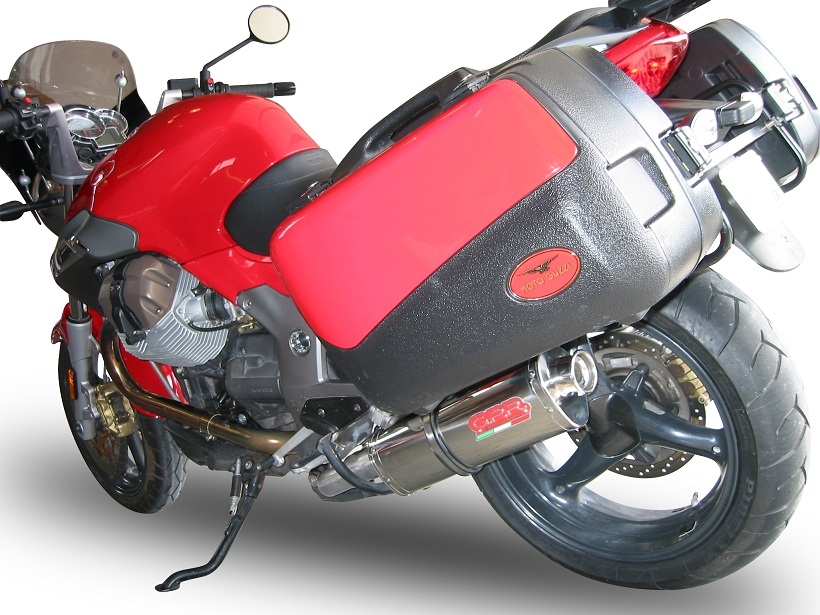 Esapament GPR compatibil cu Moto Guzzi Breva 850 2006 Evacuare slip-on omologata, inclusiv db killer detașabil și cot de legătură,Trioval