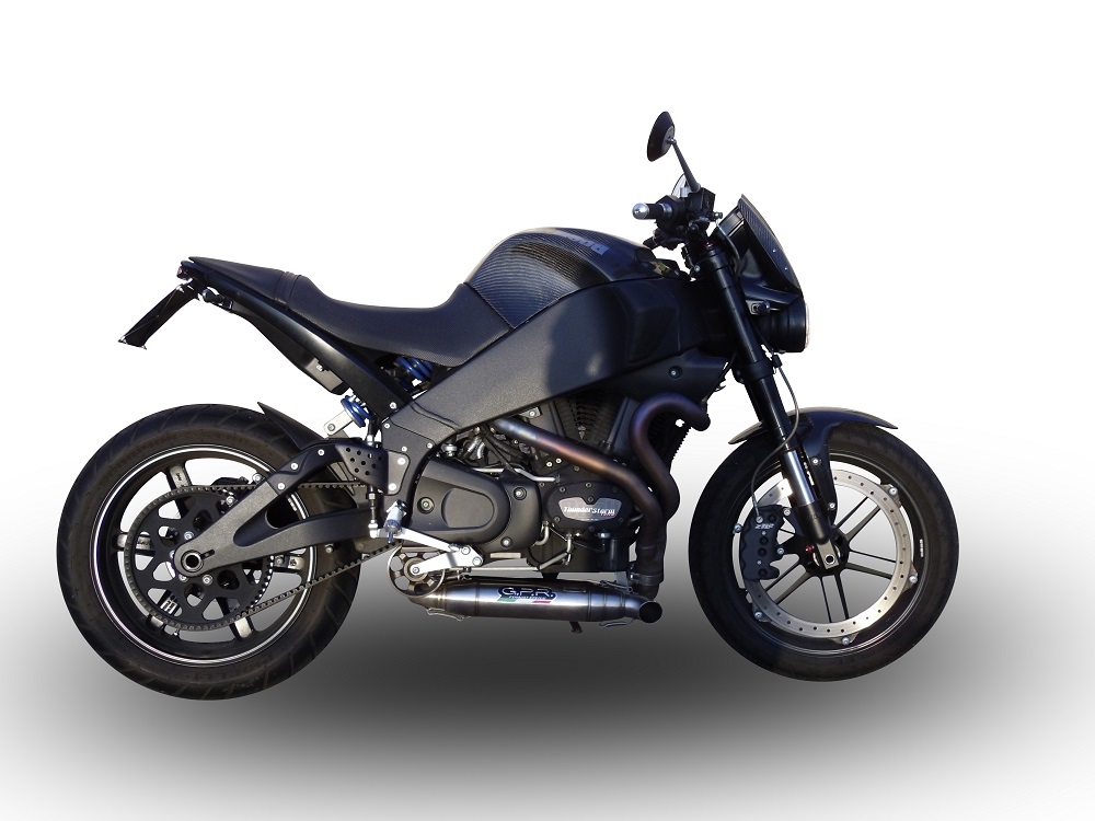 Esapament GPR compatibil cu Buell Xb 9 2003 Evacuare cu dublă omologare legală, inclusiv db killers și coturi de legătură detașabile,Deeptone Inox