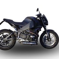 Esapament GPR compatibil cu Buell Xb 9 2003 Evacuare cu dublă omologare legală, inclusiv db killers și coturi de legătură detașabile,Deeptone Inox