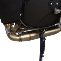 Esapament GPR compatibil cu Buell Xb 9 2003 Evacuare cu dublă omologare legală, inclusiv db killers și coturi de legătură detașabile,Deeptone Inox