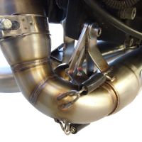 Esapament GPR compatibil cu Buell Xb 9 2003 Evacuare cu dublă omologare legală, inclusiv db killers și coturi de legătură detașabile,Deeptone Inox
