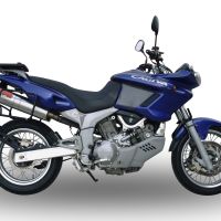 Esapament GPR compatibil cu Cagiva Navigator 1000 2000 Evacuare cu dublă omologare legală, inclusiv db killers și coturi de legătură detașabile,Trioval