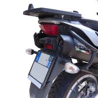 Exhaust compatible with Aprilia Etv Caponord 1000 Rally 2001-2007, Furore Nero, Dual Homologated legal slip-on exhaust including removable db killers, link pipes and catalysts