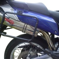 Esapament GPR compatibil cu Aprilia Etv Caponord 1000 Rally 2001 Evacuare cu dublă omologare legală, inclusiv db killers și coturi de legătură detașabile,Trioval