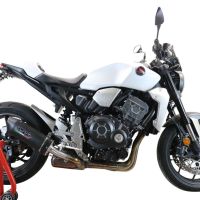 Esapament GPR compatibil cu Honda Cb 1000 R  2021 Evacuare slip-on omologata, inclusiv db killer detașabil și cot de legătură,Furore Evo4 Nero