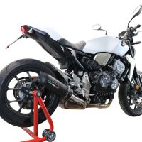 Esapament GPR compatibil cu Honda Cb 1000 R  2021 Evacuare slip-on omologata, inclusiv db killer detașabil și cot de legătură,Furore Evo4 Nero