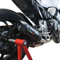 Esapament GPR compatibil cu Honda Cb 1000 R  2021 Evacuare slip-on omologata, inclusiv db killer detașabil și cot de legătură,Furore Evo4 Nero