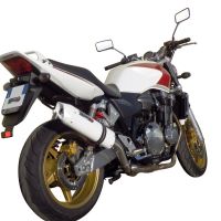 Esapament GPR compatibil cu Honda Cb 1300 2003 Evacuare slip-on omologata, inclusiv db killer detașabil și cot de legătură,Albus Ceramic