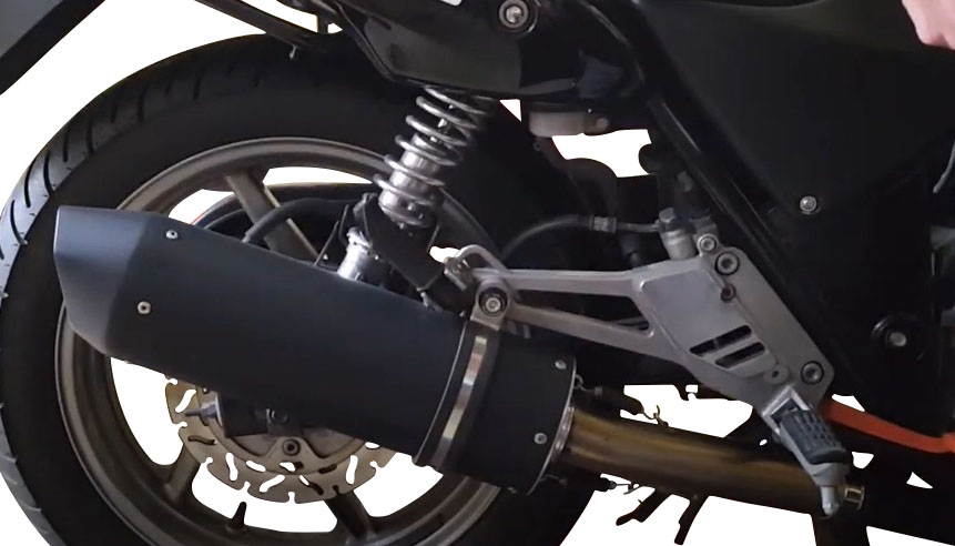 Esapament GPR compatibil cu Honda Cb 500 - S 1993 Evacuare slip-on omologata, inclusiv db killer detașabil și cot de legătură,Furore Poppy