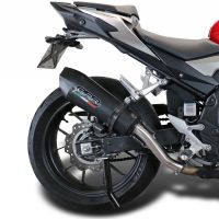 Esapament GPR compatibil cu Honda Cb 500 X 2019 Evacuare slip-on omologata, inclusiv db killer detașabil și cot de legătură,New Grand Prix Evo Black Titanium