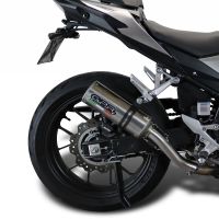 Esapament GPR compatibil cu Honda Cb 500 X 2013 Evacuare slip-on omologata, inclusiv db killer detașabil și cot de legătură,M3 Inox 