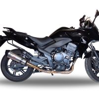 Esapament GPR compatibil cu Honda Cbf 1000 - ST  2010 Evacuare slip-on omologata, inclusiv db killer detașabil și cot de legătură,New Grand Prix Evo Titanium