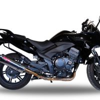 Exhaust compatible with Honda Cbf 1000 - ST 2010-2016, Trioval, Homologated legal slip-on exhaust including removable db killer and link pipe