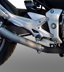 Esapament GPR compatibil cu Honda Cbf 600 - N 2004 Evacuare slip-on omologata, inclusiv db killer detașabil, cot de legătură și catalizator,Trioval