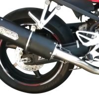 Esapament GPR compatibil cu Honda Cbf 500 2004 Evacuare slip-on omologata, inclusiv db killer detașabil și cot de legătură,Furore Poppy