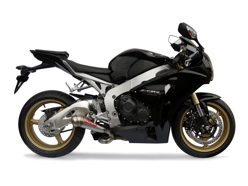 Esapament GPR compatibil cu Honda Cbr 1000 Rr 2008 Evacuare slip-on omologata, inclusiv db killer detașabil și cot de legătură,Powercone Evo