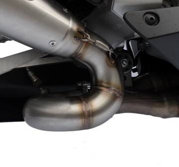 Esapament GPR compatibil cu Honda Cbr 1000 Rr 2008 Evacuare slip-on omologata, inclusiv db killer detașabil, cot de legătură și catalizator,M3 Black Titanium