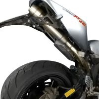 Esapament GPR compatibil cu Honda Cbr 1000 Rr 2004 Evacuare slip-on omologata, inclusiv db killer detașabil și cot de legătură,Deeptone Inox