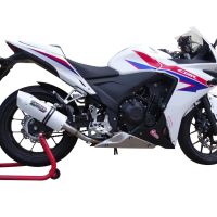 Exhaust compatible with Honda Cbr 500 R 2023-2024, Albus Evo4, Homologated legal slip-on exhaust including removable db killer and link pipe