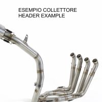 Exhaust compatible with Honda Cbr 600 Rr 2007-2018, Tiburon Poppy, Racing slip-on exhaust including link pipe