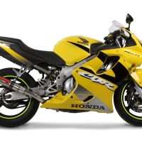 Esapament GPR compatibil cu Honda Cbr 600 F - Sport  2001 Evacuare slip-on omologata, inclusiv db killer detașabil și cot de legătură,Deeptone Inox