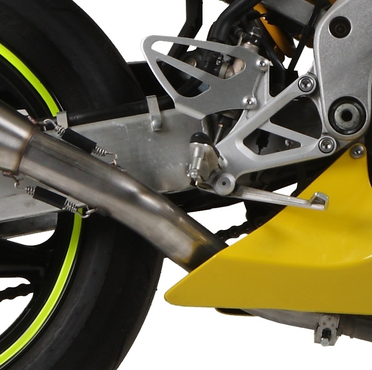 Esapament GPR compatibil cu Honda Cbr 600 F - Sport  2001 Evacuare slip-on omologata, inclusiv db killer detașabil, cot de legătură și catalizator,Trioval