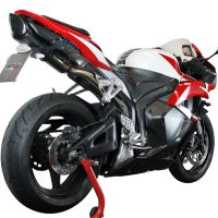 Exhaust compatible with Honda Cbr 600 Rr 2005-2006, Tiburon Poppy, Racing slip-on exhaust including link pipe