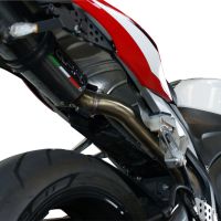 Exhaust compatible with Honda Cbr 600 Rr 2005-2006, Tiburon Titanium, Racing slip-on exhaust including link pipe
