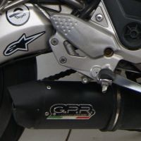 Esapament GPR compatibil cu Cf Moto Nk 650 2012 Evacuare slip-on omologata, inclusiv db killer detașabil și cot de legătură,Furore Poppy