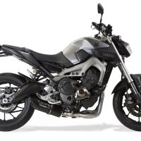 Esapament GPR compatibil cu Yamaha Mt-09 2014 Sistem complet de evacuare legal omologat, inclusiv db killer și catalizator detașabil,Furore Nero
