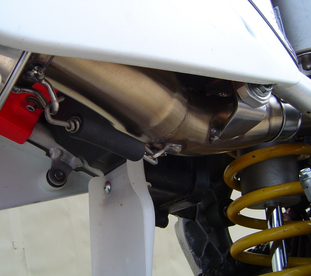 Exhaust compatible with Honda Crf 250 R 2003-2005, Albus Ceramic, Homologated legal full system exhaust, including removable db killer