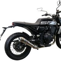 Esapament GPR compatibil cu Brixton CroSsfire 500 X  2020 Evacuare slip-on omologata, inclusiv db killer detașabil și cot de legătură,Powercone Evo