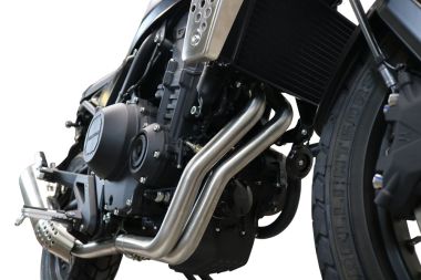Exhaust compatible with Brixton CroSsfire 500 X 2020-2021, Decatalizzatore, Decat pipe
