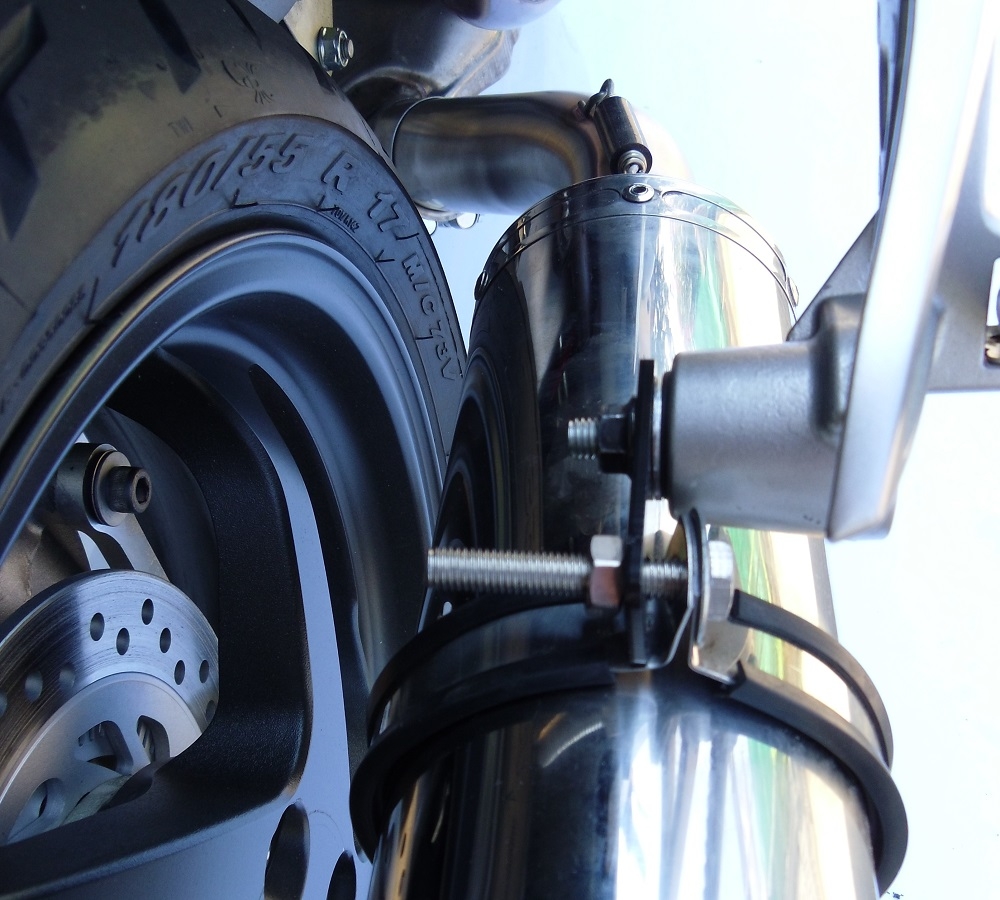 Exhaust compatible with Honda Vfr 800 X Crossrunner 800 2011-2014, Albus Ceramic, Homologated legal slip-on exhaust including removable db killer and link pipe