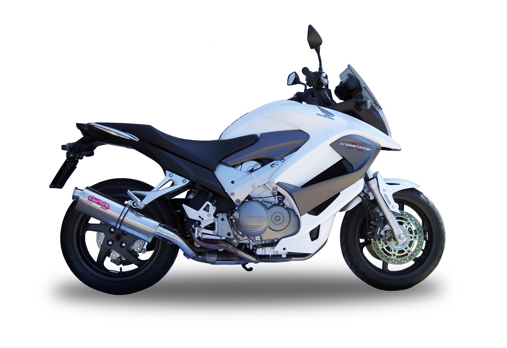Esapament GPR compatibil cu Honda Vfr 800 X Crossrunner 800  2011 Evacuare slip-on omologata, inclusiv db killer detașabil și cot de legătură,Trioval