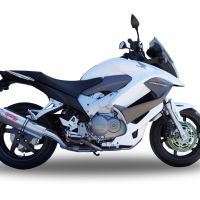 Esapament GPR compatibil cu Honda Vfr 800 X Crossrunner 800  2011 Evacuare slip-on omologata, inclusiv db killer detașabil și cot de legătură,Trioval