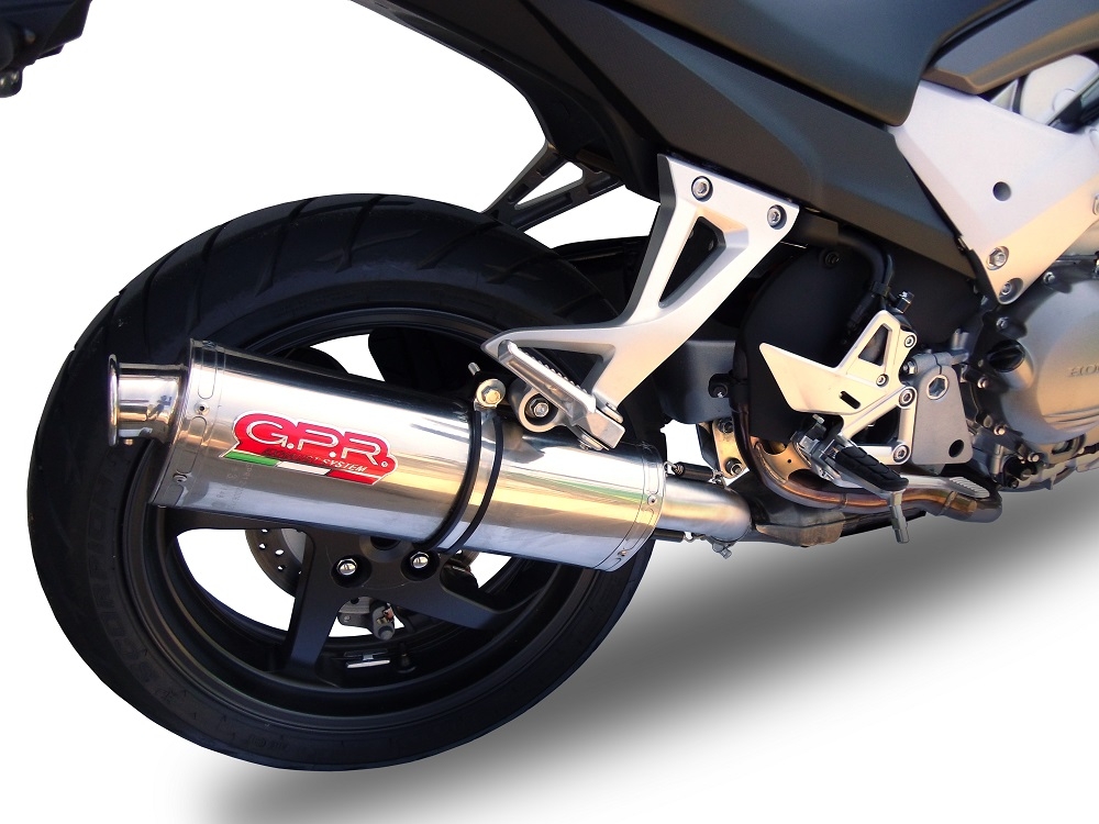 Esapament GPR compatibil cu Honda Vfr 800 X Crossrunner 800  2011 Evacuare slip-on omologata, inclusiv db killer detașabil și cot de legătură,Trioval