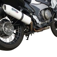 Exhaust compatible with Honda VFR1200X Crosstourer 2011-2016, Albus Ceramic, Homologated legal slip-on exhaust including removable db killer and link pipe