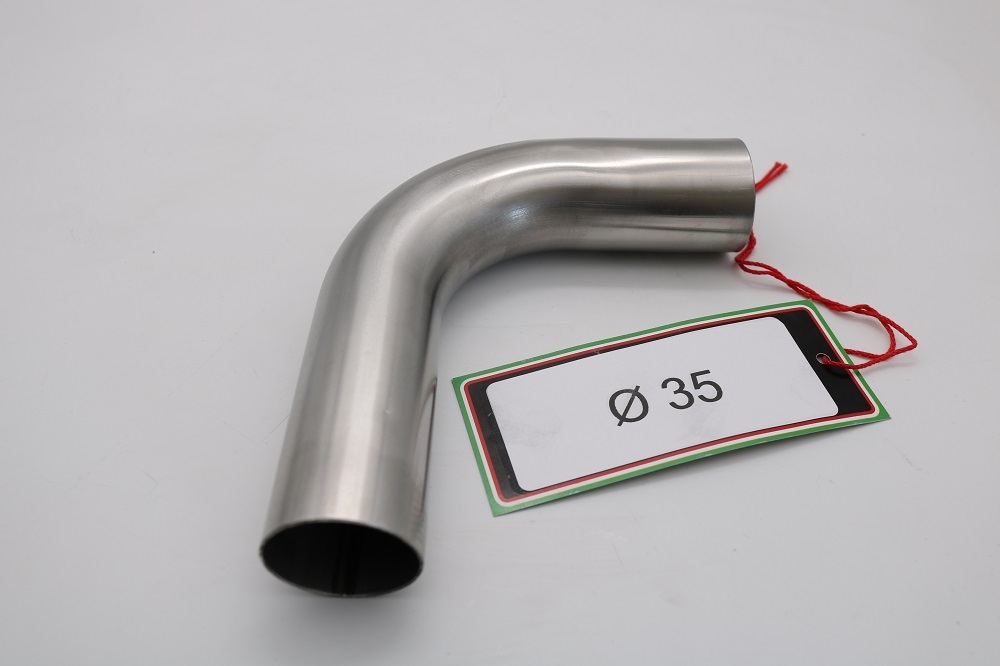 Exhaust compatible with Cafè Racer Cafè Racer 1980-2021, Curva inox - Inox Curve Diam 35, Curve Diam. 35