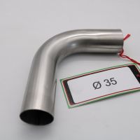 Exhaust compatible with Cafè Racer Cafè Racer 1980-2021, Curva inox - Inox Curve Diam 35, Curve Diam. 35