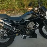 Exhaust compatible with Derbi Mulhacèn 2006-2011, Furore Nero, Homologated legal slip-on exhaust including removable db killer and link pipe